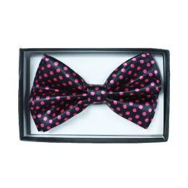 Hot Pink Polka Dot Bowtie - Wholesale Pricing-1
