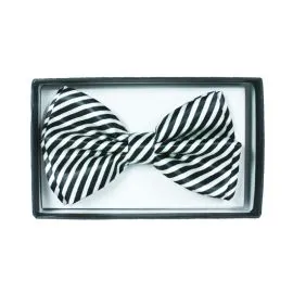 White Striped Bowtie - Bulk Discounts-1