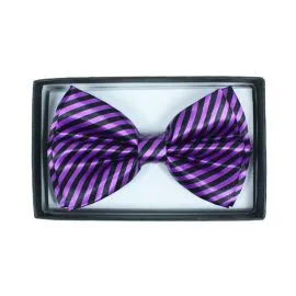Purple Striped Bowtie - Bulk Savings-1