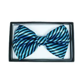 Blue Striped Bowtie - Bulk Discounts-1