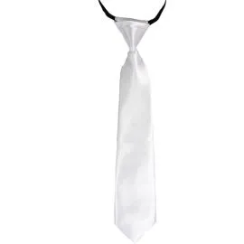 White Kid Necktie Wholesale-1