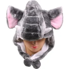 Kid's Plush Elephant Beanie Hat - Wholesale Earmuffs-1