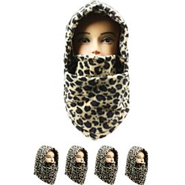 Mascarilla pasamontañas con estampado de leopardo