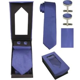 Navy Blue Tie Set Wholesale-1