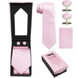 Pink Tie Set Wholesale-1