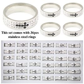 Stainless Steal Rings Set Wholesale Prices-1