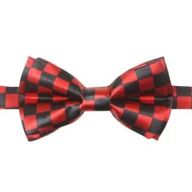 Kid Bowtie Red Checkered - Bulk Savings-1