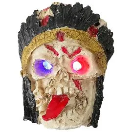 Indian Hat LED Skull Belt Buckle