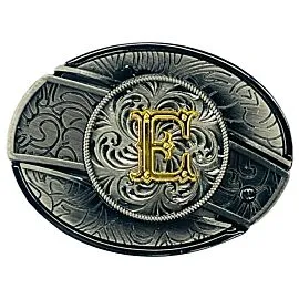 Hidden Knife Belt Buckle - Initial E Design (Preorder)