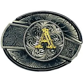 Hidden Knife Belt Buckle - Initial A Design (Preorder)