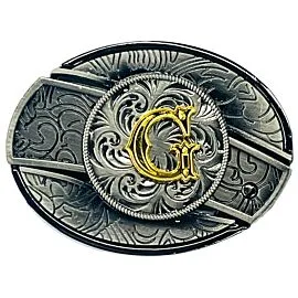 Hidden Knife Belt Buckle - Initial G Design (Preorder)