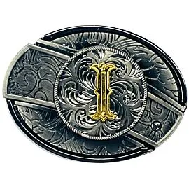 Hidden Knife Belt Buckle - Initial I Design (Preorder)