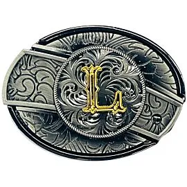 Hidden Knife Belt Buckle - Initial L Design (Preorder)