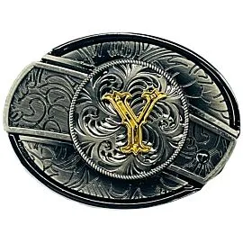 Hidden Knife Belt Buckle - Initial Y Design (Preorder)