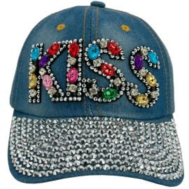 wholesale rhinestone bling caps in bulk - KISS design