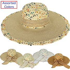wholesale straw floppy summer hats for women
