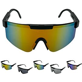 Polarized Oversized Sports Sunglasses with Black Frame for Men and Women - Assorted | UV 400
