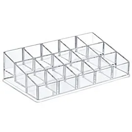Wholesale Makeup Organizers – 15 Compartment Nail Polish Holder Tray | 24 pcs