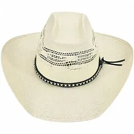 premium natural straw cowboy hats with x stitch hatband