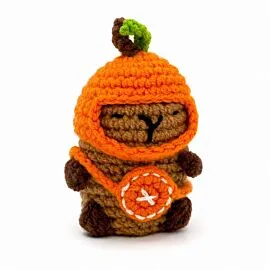 Positive Cute Capybara - Crochet Capybara Doll with Encouragement Card