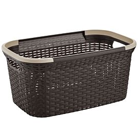 Bulk Laundry Baskets – Dark Brown Rattan Style 10.5 Gal