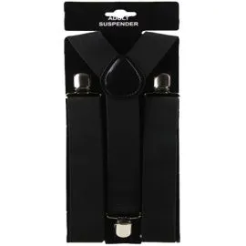 Wholesale 1.5 Inch Wide Suspenders - Black-2