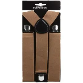 Brown 1.5 Inch Wide Suspenders - Wholesale Prices-2