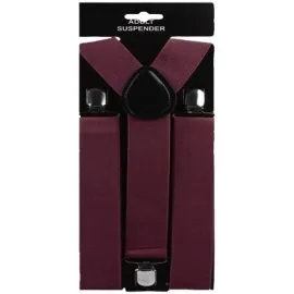 Dark Purple 1.5 Inch Wide Suspenders - Buy in Bulk-2