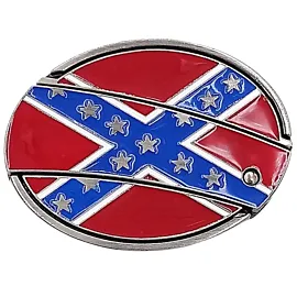 Wholesale Confederation Flag Knife Belt Buckle