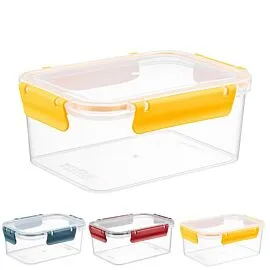 Rectangular Clara Box | 1700 ML | Yellow | Red | Blue