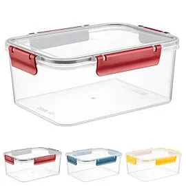 Rectangular Clara Box | 2850 ML | Yellow | Red | Blue