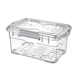 Rectangular Plastic Storage Box Container Stack Able Box With Lid | 1500 ML