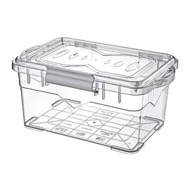 Rectangular Plastic Storage Box Container Stack Able Box With Lid | 3000 ML