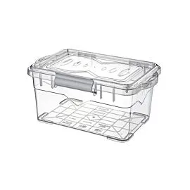 Rectangular Plastic Storage Box Stackable Box With Lid 750 ml