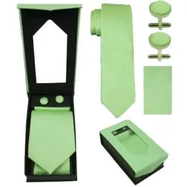 Bright Green Tie Set Wholesale-2