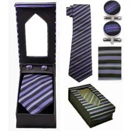 Classic Striped Tie Set Wholesale-2