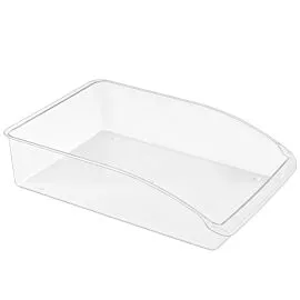 Bulk Clear Bins – Large Transparent Refrigerator Organizer | 24 pcs