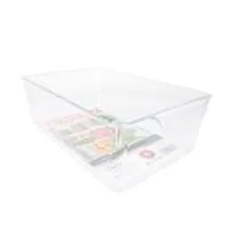 Bulk Clear Plastic Containers with Lids –  220 oz XLarge Organizer Bin