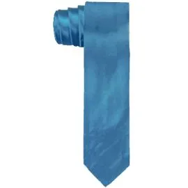 Plain Light Blue Slim Tie - Bulk-2