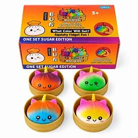 Smiley Dim Sum Bun Squishy Toy