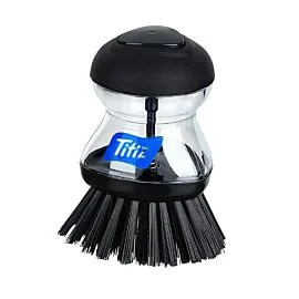 Soap Dispensing Palm Dish Brush in a open gift box
