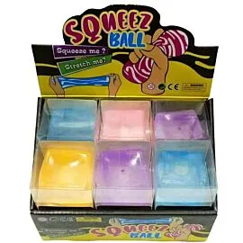 Squishy Stress Cubes with Mix Color Plain Design - Trendy Stress Relief Toys (Preorder)