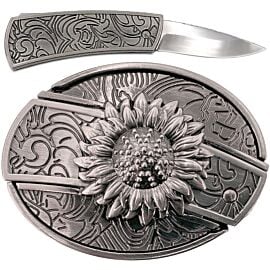 Wholesale Knife Buckles with Sunflower design