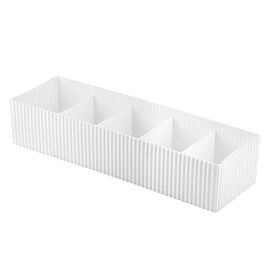 Wholesale Drawer Organizers – 5 Slot Upright Plastic Divider | 36 pcs