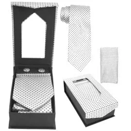 Black and White Tie Set Wholesale-1