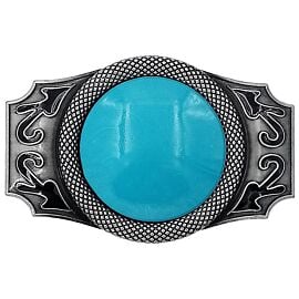 Turquoise Bead Belt Buckle