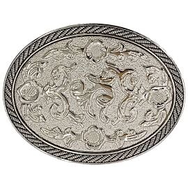 Unique Silver Western Belt Buckle