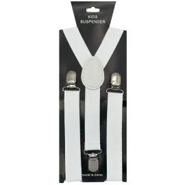 White Color Children Suspenders In Bulk