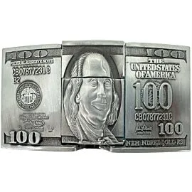 Lighter Buckles in Bulk - 100 Dollars Banknote Design