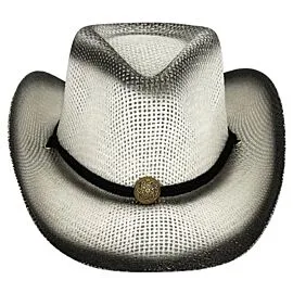 Paper Straw Olive Green Shade Western Cowboy Hat in Wholesale